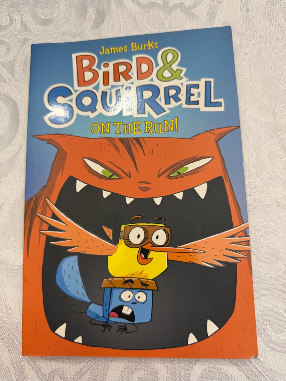 Bird & Squirrel On The Run! — Blue & Orange